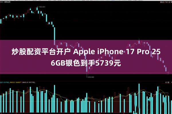 炒股配资平台开户 Apple iPhone 17 Pro 256GB银色到手5739元