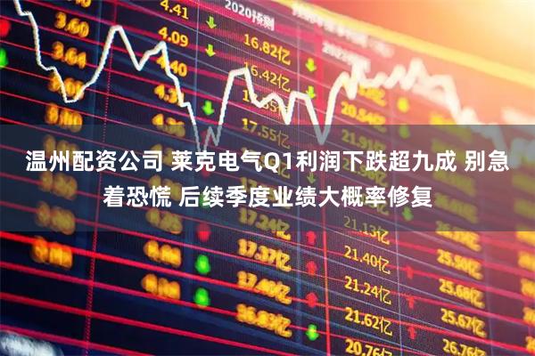 温州配资公司 莱克电气Q1利润下跌超九成 别急着恐慌 后续季度业绩大概率修复
